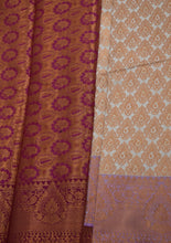 Load image into Gallery viewer, Exquisite Samundrika Silk Saree: Royal Off White &amp; Pink Border
