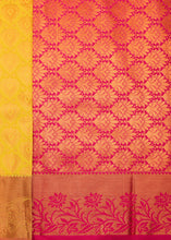 Load image into Gallery viewer, The Luminous Yellow Saree with Golden Zari Weaving
